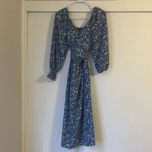 Floral Blue Dress